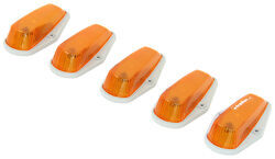 Pacer Performance Hi-Five Truck Cab Light Kit - Ford - 5 Piece - White Bulbs - Amber Lens - PP20-225