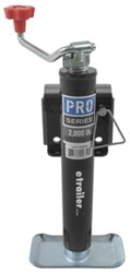 Pro Series Round, Snap-Ring Swivel Jack - Weld On - Topwind - 10" Lift - 2,000 lbs - PS1401140303
