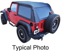 Rampage Trail Top All-Season 2-in-1 Soft Top for Jeep - Tinted Windows - Sailcloth - Spice          