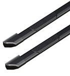 Rampage Xtremeline Running Boards with Custom Installation Kit - 5" Wide - Black Steel         