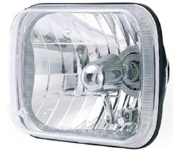 Replacement Headlight for Rampage Sealed Beam to Halogen Conversion Kit - 200 mm Rectangular - Qty 1