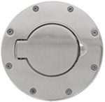 Rampage Billet Style Fuel Tank Door and Bezel for Jeep - Polished Aluminum                          