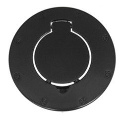 Rampage Billet Style Fuel Tank Door and Bezel for Jeep - Black Aluminum                             