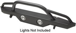 Rampage Front Recovery Bumper for Jeep - Grille Guard and Light Mounts - Textured Black Powder Coat 