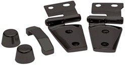 Rampage Complete Hood Trim Kit for Jeep - Black Powder Coated Steel