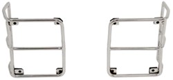 Rampage Euro Style Tail Light Guards for Jeep - Polished Stainless Steel                            