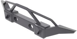 Rampage Front Recovery Bumper for Jeep - Grille Guard, Light Mounts, Winch Plate - Textured Black - RA88510
