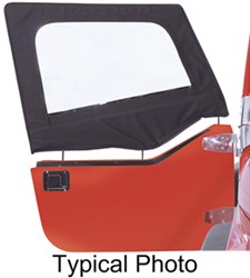 Rampage Replacement Soft Upper Doors for Jeep - Black Denim - 1 Pair - RA89815