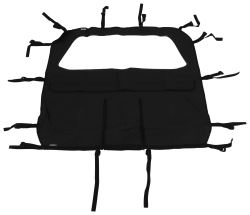 Rampage Windbreaker Rear Window Panel for Jeep - Black Diamond                                      