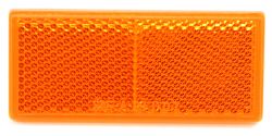 Optronics Trailer Reflector - Adhesive Backing - Rectangle - Amber                                  