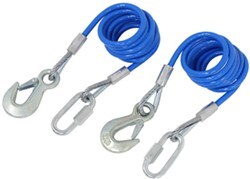 RoadMaster 68" Single Hook, Coiled Safety Cables - 6,000 lbs                                   