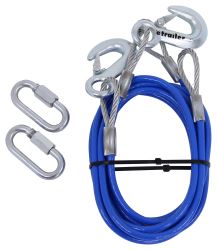 RoadMaster 76" Single Hook, Straight Safety Cables - 8,000 lbs - RM-645-76