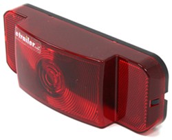 RV Tail Light - Stop, Tail, Turn - Rectangle - Red Lens - Passenger Side - Black Base - RVSTB60