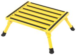 Safety Step Folding Platform Step - Aluminum - 19" Long x 15" Wide - 1,000 lbs - Yellow - SASF-08C-Y