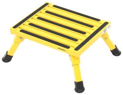Safety Step Folding Platform Step - Aluminum - 14" Long x 11" Wide - 1,000 lbs - Yellow - SASS-07C-Y