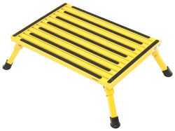 Safety Step Folding Platform Step - Aluminum - 24" Long x 16" Wide - 1,000 lbs - Yellow - SASXL-08C-Y