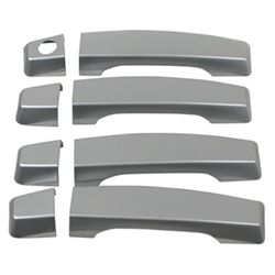 Polished Stainless Steel Vehicle Door Handle Cover Kit - 4 Door, 8 Piece Kit - SDK-602