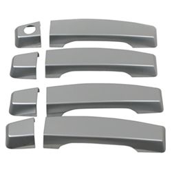 Polished Stainless Steel Vehicle Door Handle Cover Kit - 4 Door, 8 Piece Kit                        