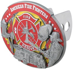 Firefighter Collage Trailer Hitch Receiver Cover - SHC805