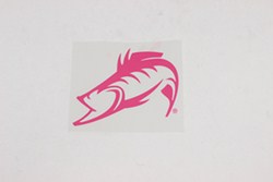 Striker Classic Fish Decal - Flat - Vinyl - Pink - Qty 1 - SPGVDE1122