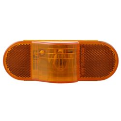 Sealed, 6-1/2" Mid-Ship Turn Signal and Side Marker Light - Amber