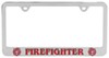 Siskiyou firefighter license plate frame.