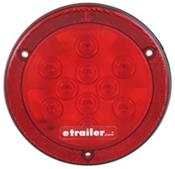 LED Trailer Tail Light w/ Reflex Reflector - Stop, Tail, Turn - Submersible - 10 Diodes - Red Lens - STL43RBX