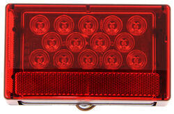 LED Combination Trailer Tail Light - 7 Function - Submersible - 23 Diodes - Red Lens - Driver Side - STL57RB