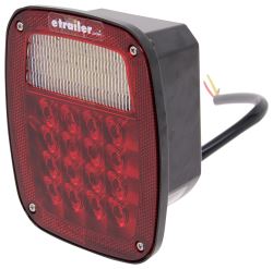 Jeep-Style LED Combination Trailer Tail Light - 5 Function - 57 Diodes - Driver Side - STL60RLBP