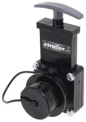 Valterra Waste Valve for RV Gray Water Tank w/ Cap - 1-1/2" Diameter - Spigot to Male Thread - T1001D