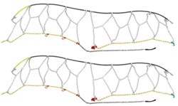 Titan Chain Snow Tire Chains - Diamond Pattern - Square Link - Assisted Tensioning - 1 Pair         