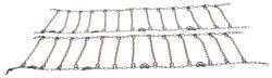 Titan Chain Alloy Snow Chains w/ Cams for Wide Base Tires - Ladder Pattern - Square Link - 1 Pair - TC3210SCAM