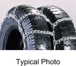 Titan Chain Snow Tire Chains w/ Cams for Dual Tires - Ladder Pattern - Twist Link - 1 Axle Set      