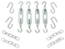 Brophy Basic Turnbuckles w/ Hardware for Camper Tie-Downs - 3,000 lbs - Qty 4