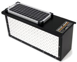 TorkLift PowerArmor Solar Locking Battery Box - 6V and 12V Batteries - Diamond Plate Aluminum - TLA7708RS