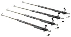 TorkLift Locking FastGun Turnbuckles for Frame-Mounted Tie-Downs - Stainless Steel - Gray - Qty 4   