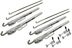 TorkLift Locking FastGun Turnbuckles for Frame-Mounted Tie-Downs - Stainless Steel - White - Qty 4 - TLS9523-2-LK