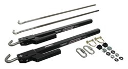 TorkLift FastGun Turnbuckles for Frame-Mounted Camper Tie-Downs - Stainless Steel - Black - Qty 2 - TLS9529