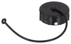 Replacement Cap with Strap for Valterra Gray Water Waste Valve - 1-1/2" FPT - Black