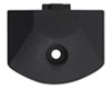 Tow-Rax End Piece for Tapered L-Track Rails - Black - Polyethylene - Qty 1