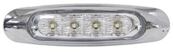 Optronics Miro-Flex LED Trailer Utility Light - Submersible - 4 Diodes - Oval - Clear Lens