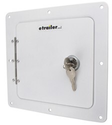 Ultra-Fab Locking Multi-Purpose Access Door for RVs - 8" Wide x 7-1/4" Tall - White - UF48-979009