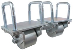 Ultra-Fab Hitch Mounted Steel Rollers for RVs w/ 2-1/2" Hitch Tubing - 3" Diameter - Qty 2 - UF48-979017