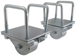 Ultra-Fab Hitch Mounted Steel Rollers for RVs w/ 3" Hitch Tubing - 3" Diameter - Qty 2 - UF48-979018