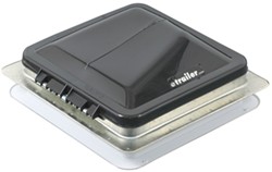 Ventline Ventadome Trailer Roof Vent w/ 12V Fan - Manual Lift - 14-1/4" x 14-1/4" - Smoke 