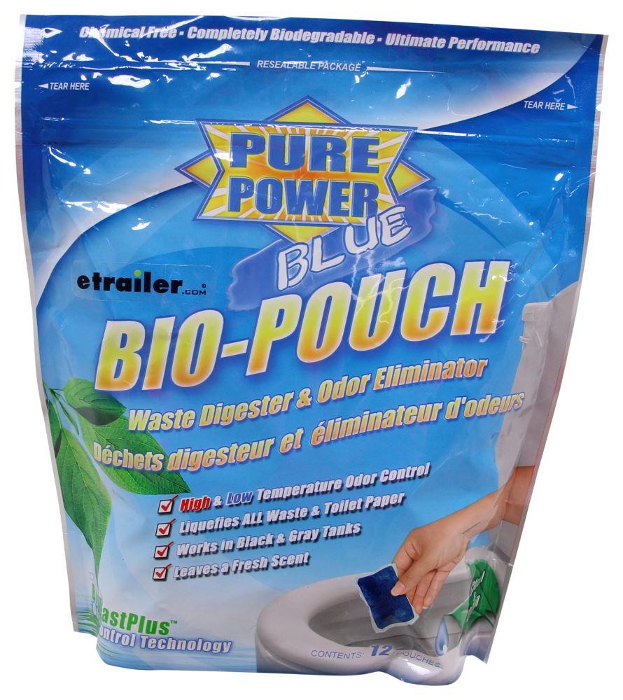 Pure Power Blue Treatment for RV Holding Tanks - Fresh Clean Scent - Drop In Pouches - Qty 12 - V23015