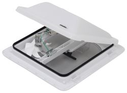 Ventline E-Z Lift Ventadome Trailer Roof Vent w/ 12V Fan - Manual Lift - White - Canada Approved    