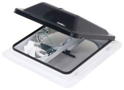 Ventline E-Z Lift Ventadome Trailer Roof Vent w/ 12V Fan - Manual Lift - Smoke - Canada Approved    