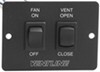 Wall Remote Switch for Ventline Ventadome Roof Vent - Black