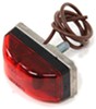 Wesbar Mini Clearance and Side Marker Trailer Light - Submersible - Stainless Steel Base - Red Lens
